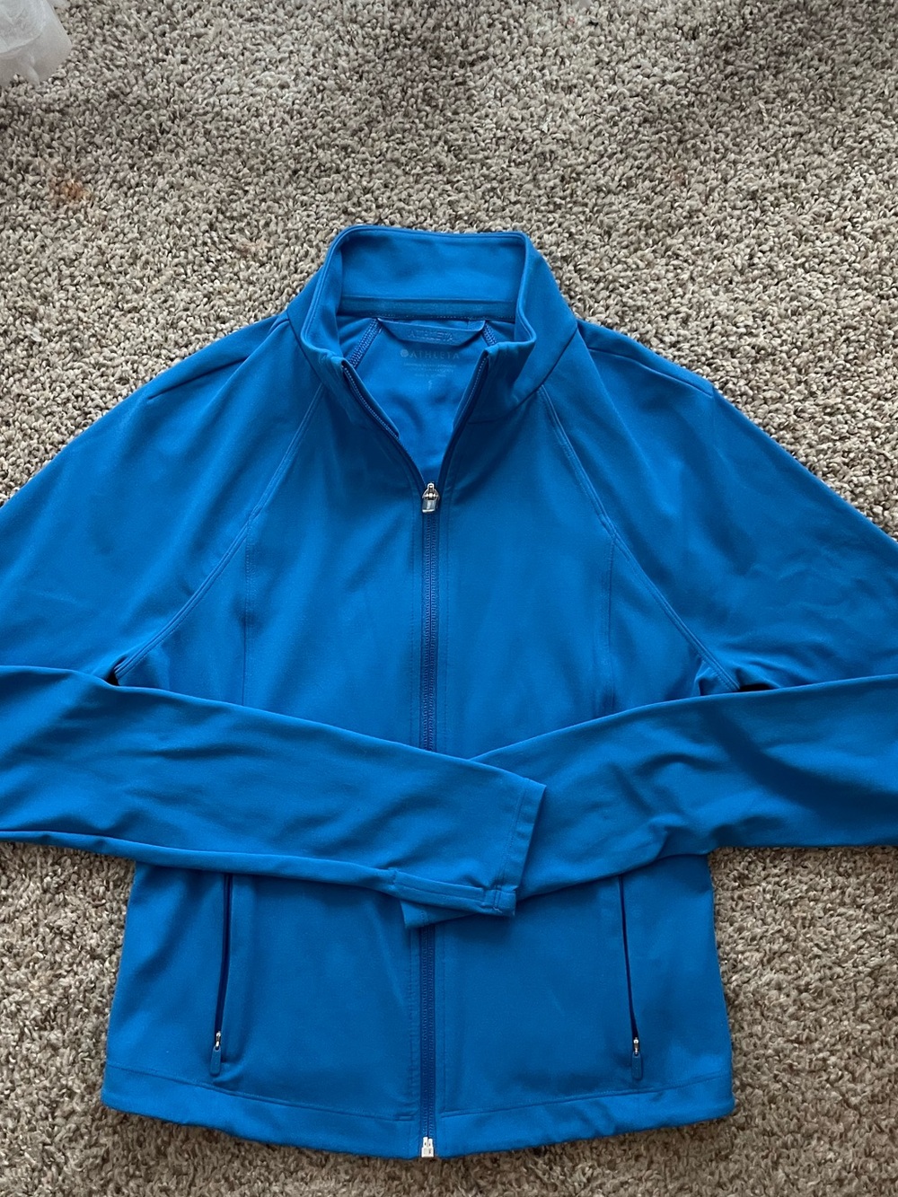 Athleta Salutation Crop Jacket Blue Size Small